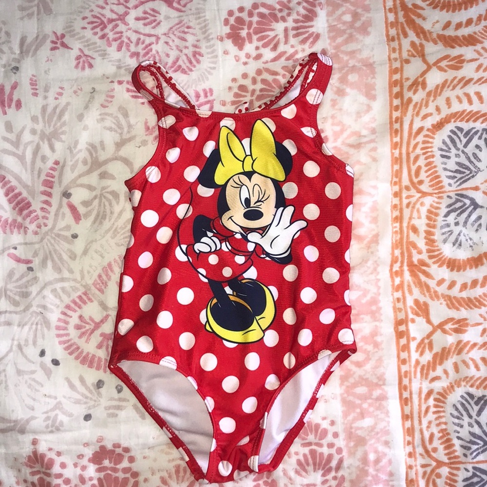 Disney Store Minnie Mouse swimsuit size 4